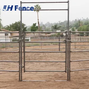 Factory Direct Continuous Fence 3 4 5 6 Bar 20ft Continuous Livestock Fence Panels Horse Fence Panels thumbnail-1