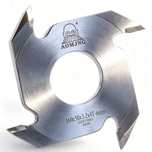Finger Joint Cutter 160mm 4T Carbide Tipped 75Cr1 for Wood Joint Machine - AOMJNG thumbnail-2