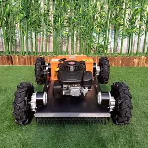 Vigorun Tech VTW550 Industrial Grade Single Cylinder Petrol Wheel Radio Controlled Grass Cutter With 0-6km/h Speed thumbnail-3
