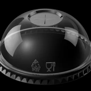 95mm PET Dome Lid Disposable Transparent Dome Cover For Cold Drink Boba Cup thumbnail-5