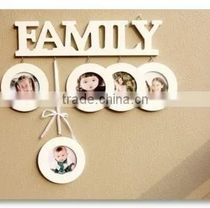 Photo Frame Hollow Love Wooden White Base DIY Picture Frame Art thumbnail-2