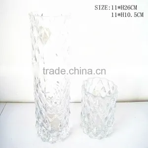 Glass Decor Vase Clear Vase Clear Glass Vase thumbnail-1