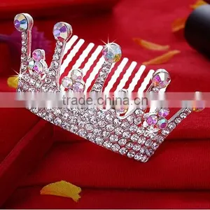 Most Popular Design Wedding Bridal Crystal Pageant for Women Tiaras Crown thumbnail-3