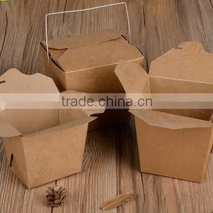 Custom Fit High Temperature Kraft Paper Material Take Away Fast Food Box thumbnail-5
