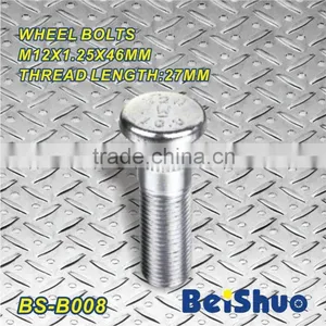 BS-B008,M12x1.5x46mm Knurled Wheel Stud Bolt thumbnail-1