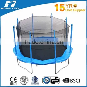 10ft Octagonal Trampoline With Enclosure thumbnail-1