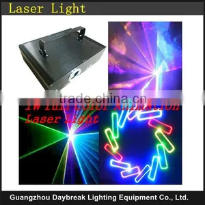 RGB Full Color Animation Laser Light 1W Stage DMX512 Disco DJ thumbnail-1