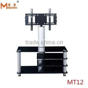 Cheap Movable Unique Glass tv Stand thumbnail-1