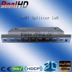 Amplifier 8 Ports HDMI Splitter 1.4a Support 3D thumbnail-1