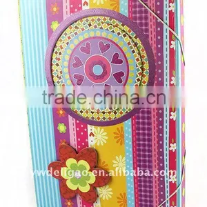 Hot Sale New Design Color Art Paper Desktop File Box for Office Stationery Cardboard A4 or FC Size thumbnail-1