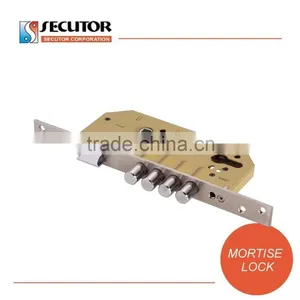 High Security 4 Round Steel Bolt Latch Double Mortise Lock thumbnail-1