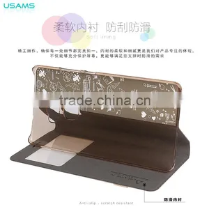 Original USAMS MUGE Series Flip Case For Huawei Mate S PU Leather Cover Case With View Window MT-4668 thumbnail-2