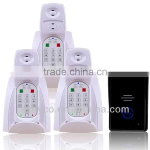 New 2.4G Digital Wireless Intercom System 1 Outdoor Units to 3 Indoor Handsets thumbnail-1