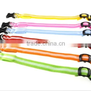 LED Dog Nylon Flashing Glow Pet Light Safety Collar thumbnail-2