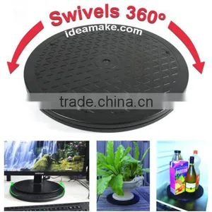 Multi Purpose 360 Degrees 2 Ways Rotating Turntable TV Speaker Cake Plant Stand Max 30Kgs thumbnail-1