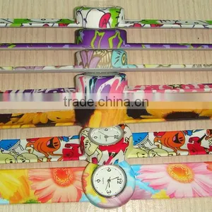 Promotion Gifts Silicone Slap Watch Kids Silicon Wristband Slap Watch Full Printed Oem Design Children Slap Watch for Promotion thumbnail-2