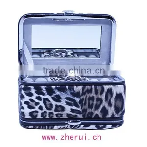 Leather Metal-framed Manicure Sets,pedicure Set and Jewelry Box Combined thumbnail-3