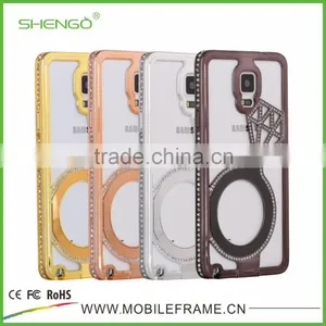 Luxury Diamond Plastic Phone Case for Samsung Galaxy Note 4 With Retail Packaging thumbnail-1