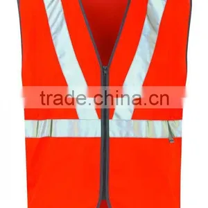2015 Wholesale Quality Organge High Visibility Reflective Mining Workwear Vest Hot Sale Customed Mining Working Clothes thumbnail-1