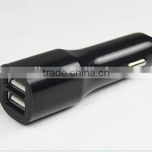 2015 New Design High Quality Factory Prices Rubber Oil Coated Dual Usb Car Charger for Iphone 5 5s, USB Cable Charger thumbnail-1