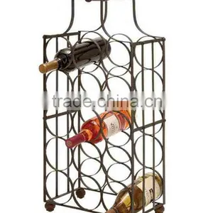 Home Decor Cabinet Bar Kitchen 15 Bottle Tabletop Wine Rack thumbnail-1