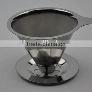 Coffee Dripper Stainless Steel Mesh Micro Filter thumbnail-1