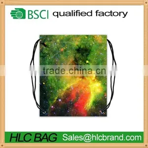 Nebula Pattern Polyester Fabric Basketball Drawstring Bags Drawstring Tote HL-PB039 thumbnail-3