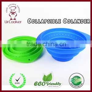 China Supplier Lead Free Colorful Silicone Collapsible Basket thumbnail-1