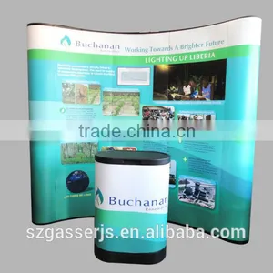 Factory Custom 3*3m Aluminium Stand Fabric Display Pop up Banner thumbnail-1