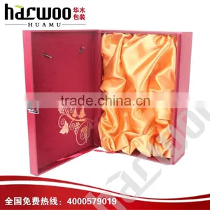 Hinged Paper Wine Bottle Box for Sale thumbnail-3