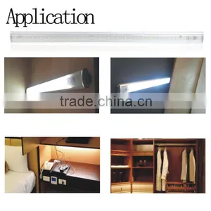 LED Under Cabinet Light PIR Motion Sensor Lamp Kitchen Wardrobe Cupboard Closet 50cm LED Bar Lights & Tubes With 12pcs SMD3528 thumbnail-1