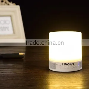 Wireless Bluetooth Speaker Music Sound Bo With Alarm Clock Function Touch LED Table Lamp Support Hands-free Call TF Card Slot thumbnail-1