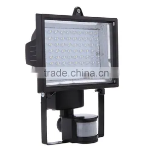 80LEDs Solar Panel PIR Body Human Motion & Light Sensor Landscape Lamp Security Spotlight for Lawn Garden Pool Pond Road Pathway thumbnail-2