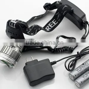 High Power Aluminum 2 LED Rechargeable Headlamp thumbnail-2