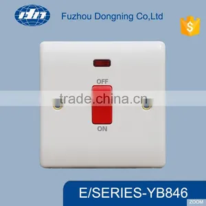 20A Single White On/off Switch With Red Light YB846 thumbnail-1
