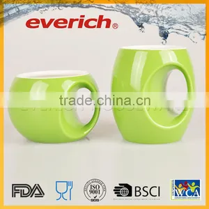 Good Reputation High Quality Ceramic Travel Mug With Plastic Lid thumbnail-1