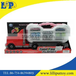 2016 New Product Drag Head Car With 8pcs Alloy Car Die-cast Vehicles for Children thumbnail-1