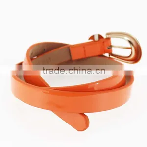 Women PU Fashion Dresses Belt With Shiny Gold Accessory in Yiwu thumbnail-6