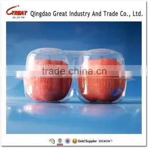 Pet Material Disposable Plastic Fruit Orange Apple Container thumbnail-1