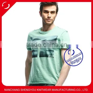 Custom 2015 China New Design Tshirt Men With Printing Supplier's Choice thumbnail-1