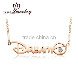 Fashion Made in China Pendant Necklace, Letter Pendant,necklace Designs, Gold Necklace, thumbnail-1