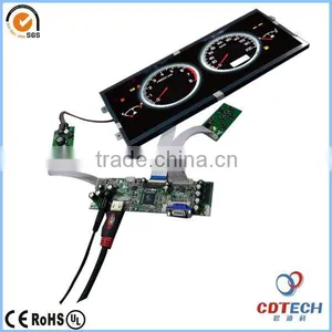 12.3 Inch 1920 x 720 Resolution TFT LCD Dashboard Monitor Module With CPU and Serial Interface for Car thumbnail-1