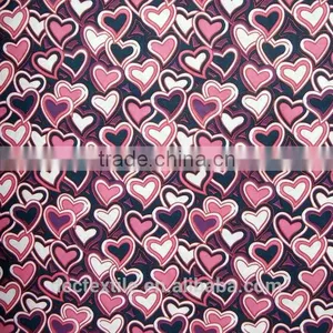 Heart-shaped Printing Pongee Fabric thumbnail-1