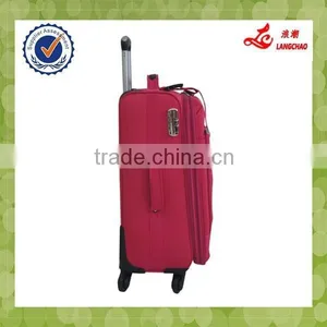 High Quality Universal Wheels New Design Carry-on Luggage Pink Nylon Luggage Set thumbnail-5