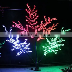 New Design Outdoor Decoration Tricolor LED Cherry Tree Light thumbnail-1