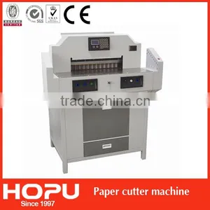 CE A4 Paper Cutting Machine , Program-controlled Paper Guillotine thumbnail-1