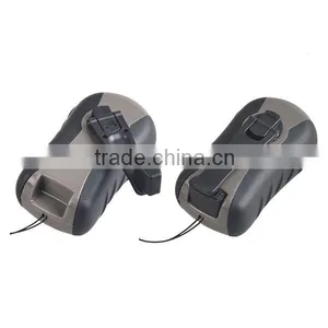 PVC Plastic Hand Cranking LED Manual Rechargeable Torch thumbnail-4