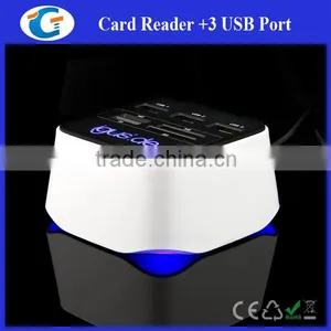 Led Light up Logo Usb Card Readers Combo Gift Items thumbnail-4