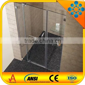 Frameless Pivot Hinge Shower Screen 8 mm Tempered Glass Price Frameless Shower Enclosure thumbnail-1