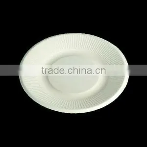7" Disposable Biodegradable Nice Paper Pulp Bagasse Plate thumbnail-1